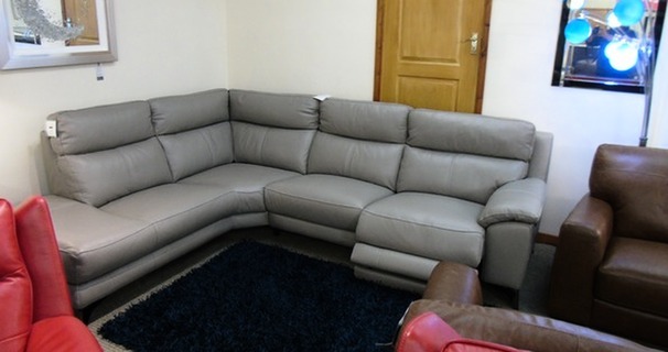 Narbonne electric recliner corner suite grey  £2799 (SWANSEA  SUPERSTORE)
