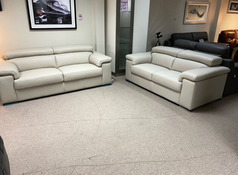 SORRENTO 3 SEATER AND 2 SEATER LIGHT BEIGE £1999 (SWANSEA SUPERSTORE) - Click for more details