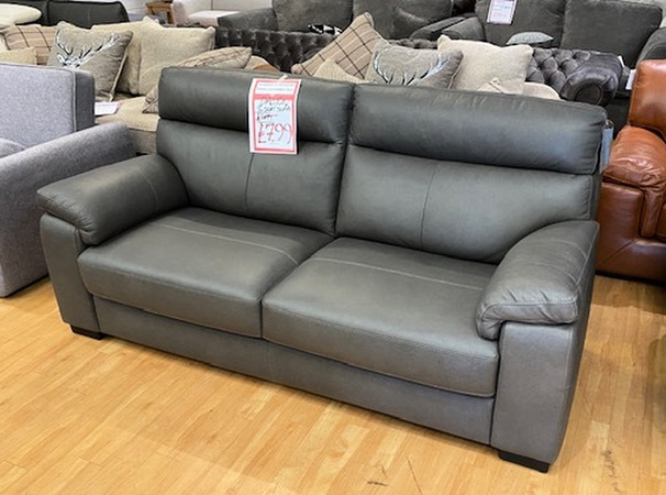 DALTON 3 SEATER SOFA GREY £499 (SWANSEA SUPERSTORE)