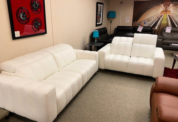 CATANIA 3 SEATER AND 2 SEATER WHITE £2199 (SWANSEA SUPERSTORE)