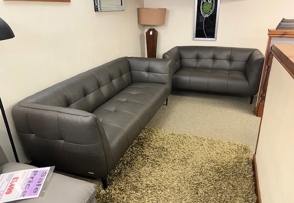 BEL AIR 3 SEATER AND 2 SEATER DARK GREY £1999 (SWANSEA SUPERSTORE)