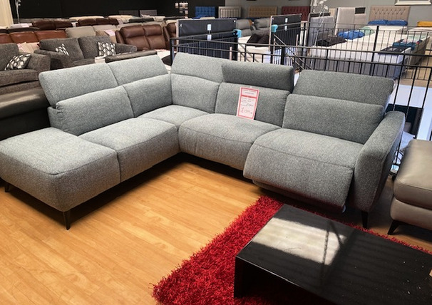 ALBANY ELECTRIC RECLINER CORNER SUITE GREY £1149 (SWANSEA SUPERSTORE)