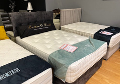SWEET DREAM 4000 POCKET ORTHOPEDIC MATTRESS- BASE AND HEADBOARD GREY £499 ( SWANSEA BED SUPERSTORE) - Click for more details