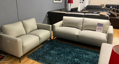 GUSTAV 3 SEATER AND 2 SEATER STONE £2099 (SWANSEA SUPETSORE) - Click for more details