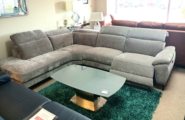 SANTOS ELECTRIC RECLINER CORNER SUITE GREY £1399 (SWANSEA SUPERSTORE)