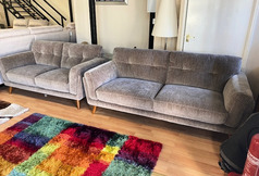CADIZ 3 SEATER AND 2 SEATER TAUPE £1299 (SWANSEA SUPERSTORE) - Click for more details