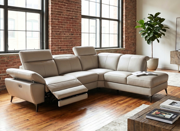 REMUS ELECTRIC RECLINER CORNER SUITE GREY £999 (SWANSEA SUPERSTORE)