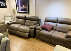 PISA ELECTRIC RECLINER 3 SEATER AND 2 SEATER FAWN £1999 (SWANSEA SUPERSTORE) - Click for more details