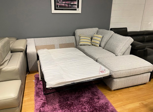 BENHEIM SOFA BED CORNER SUITE GREY £999 (SWANSEA SUPERSTORE)