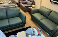 OLIVIA 3 SEATER AND 2 SEATER GREEN £2499 (SWANSEA SUPERSTORE) - Click for more details