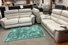 NORMANDY ELECTRIC RECLINER 3 SEATE AND 2 SEATER STONE £1999 (SWANSEA SUPERSTORRE) - Click for more details
