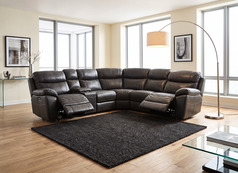 BARCELONA DOUBLE ELECTRIC RECLINER CORNER SUITE WITH DRINKS HOLDER £999 (SWANSEA SUPERSTORE) - Click for more details