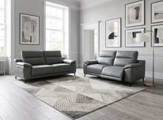 SYDNEY ELECTRIC RECLINER 3 SEATER AND 2 SEATER GREY  £1499 (SWANSEA SUPERSTORE) - Click for more details