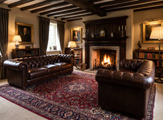 BLENHEIM CHESTERFIELD 3 SEATER AND 2 SEATER DARK RUST £2499  (SWANSEA SUPERSTORE) - Click for more details
