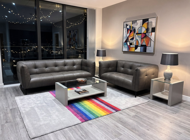 BEL AIR 3 SEATER AND 2 SEATER DARK GREY £1999 (SWANSEA SUPERSTORE)